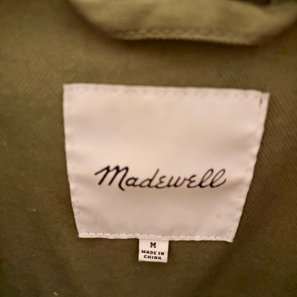 Madewell Canvas Dispatch Jacket Fatigue Green Medium - Picture 6 of 8